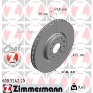 ���� ��������� �����. 314x30/50-5x112 VW Sharan 1.4TSi/2.0TDi 10 600324220 ����
