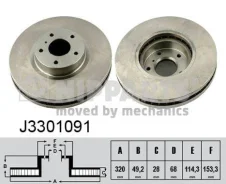 Nissan Murano Z50/ j3301091 Nipparts J3301091 ����