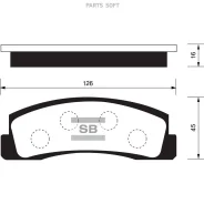 ������� ���������, �������� Sangsin Brake SP1168 SP1168 ����