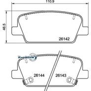 ������� ��������� Hyundai Santa FE 18- ������ ��. �����. ������ Brembo P30118 P30118 ����