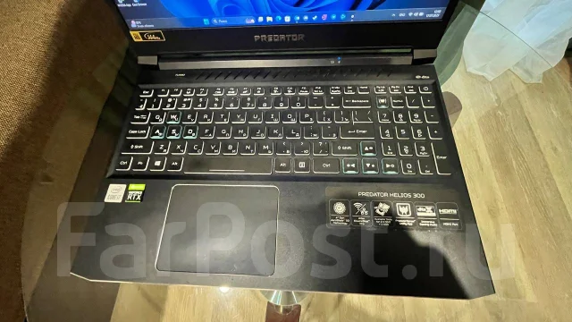 Acer Predator Helios 300. 15.6", 2,2����, ��� 16 ��, ���� 1 000���, WiFi: 1, Bluetooth: 1, ����������� �� 5��. ����