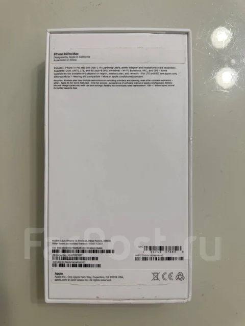 Apple iPhone 14 Pro Max. �/�, 256 ��, ����������, 3G, 4G LTE, Dual-SIM ����