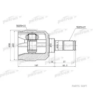 ���� ���������� ����� 27x41x33 Hyundai Tucson 04-10 Patron PCV1355 PCV1355 ����