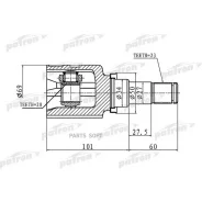 ���� ���������� 23x34x20 Toyota Yaris (JPP) KSP90 05- Patron PCV1458 PCV1458 ����