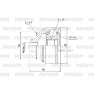 ���� ���. ! 6 ����� ! 37X65X25 BMW 5/6/7-series 07-15 (������ PCV2189 - 8 �����) Patron PCV2150 PCV2150 ����