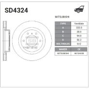 ���� ���������, �������� Sangsin Brake SD4324 SD4324 ����