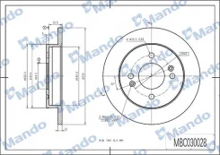 ���� ��������� ��� Hyundai: i10 PA/ KIA: Picanto BA, Picanto II TA Mando MBC030028 MBC030028 ����