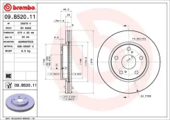 ���� ��������� 09b52011 Brembo 09B52011 ����