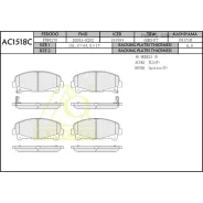 ��������� ������� Honda Accord VIII IX 08- EURO �����. Anchi AC1518C AC1518C ����