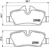 ������� ��������� �������� ������ ��� MINI MINI Brembo P 06 090 P06090 ����