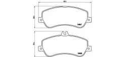 ������� ��������� �������� �������� ��� Mercedes-BENZ GLK-Class, Mercedes-BENZ E-Class ���� brembo p-50-086 P50086 ����