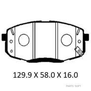 ������� ��������� �������� �������� Hyundai: Creta 16- (����������� � �����) Patron PBP095KOR PBP095KOR ����