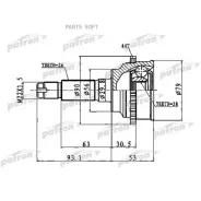 ���� �������� � ������� ABS 28x56x26 ABS:44T Mazda 323 BJ 98-04, Premacy CP 99-05 Patron PCV1016 PCV1016 ����