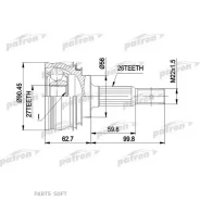 ���� ������ �-�� 26x56x27 Toyota: Carina 89-, Camry 90- Patron PCV1207 PCV1207 ����