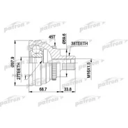 ���� ������ �-�� 38x59.5x27 ABS:45T AUDI: A6 2.5-4.2 6.94- Patron PCV1174 PCV1174 ����