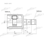 ���� ���������� ����� 26x31x34 Volkswagen Passat B6 05-11 Patron PCV1305 PCV1305 ����