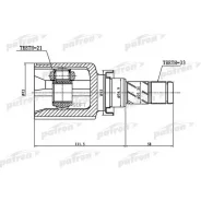 ���� ���������� 33x34.9x21 Mitsubishi COLT Z32A/Z34A/Z36A 04- Patron PCV1388 PCV1388 ����