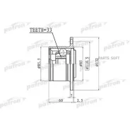 ���� ���������� ������ 33x85 Mitsubishi L200 KB4T 05- Patron PCV1391 PCV1391 ����