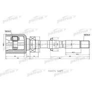 ���� ���������� ������ 24x35.5x27 Toyota RAV4 ACA3/GSA3 05- Patron PCV1459 PCV1459 ����