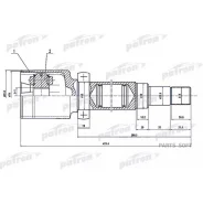 ���� ���������� ������ 26x40x23 FORD Focus II CB4 08-11 Patron PCV1497 PCV1497 ����