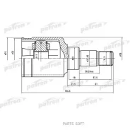 ���� ���������� ����� 23x40x23 FORD Focus II 04- Patron PCV1481 PCV1481 ����