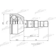���� ������ �-�� 33x53x22 OPEL: Astra H/Zafira B 1.4/1.6 16V 04- Patron PCV1504 PCV1504 ����