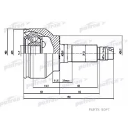 ���� �������� 28x58.5x24 Mazda 3 BK BL 03-, Mazda 5 CR 05-10 Patron PCV1529 PCV1529 ����