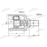���� ���������� ����� 26X43X33 Renault Duster 11- Patron PCV1727 PCV1727 ����