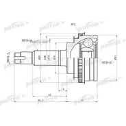 ���� �������� � ������� ABS 23x56x26 ABS:48T Toyota Corolla AE100/EE100/CE100 91-97 Patron PCV4006 PCV4006 ����