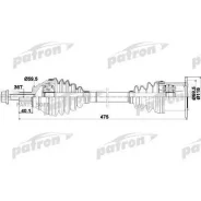 ������� ���. ���. 36x478x59,5 AUDI: A3 03- SEAT: LEON 05-, Toledo 04- Skoda: Octavia 04- VW: Caddy 04-, EOS 06-, GOLF V 07-, GOLF PLUS 05-, Passat Pat...