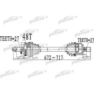 ������� �������� ���� ����� 27X672X62X27 ABS:48T Hyundai Sonata / I45 [GF] 2,0 2,4 09 - KIA Optima [TF] 10 - Patron PDS0507, ����� PDS0507 ����