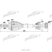 ������� ��� Renault: Master II ������� 2.5 D/2.8 dTI 98- Patron PDS1407 PDS1407 ����