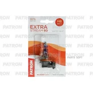 ����� ���������� ������� 1�� H8 12V 35W 3500K PGJ19-1 Extra Stream 80 (+80% �������, ����� ����, +40� ��������� ������) ������� � ����� Patron PLH8-12...