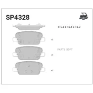 ������� ������ Hyundai Polisade 2019- SP4328 Sangsin Brake SP4328 SP4328 ����