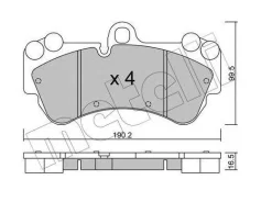 ������� ��������� �������� �������� VW Touareg 2.5/3.2 02 17, ������ 1LC [178Metelli2206530] 2206530 ����