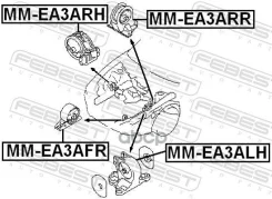 ����� ��������� ������ Mitsubishi Galant USA 99 [178Febestmmea3ARR] MMEA3ARR ����