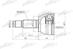 ���� �������� �������� FORD Fiesta (2001-2007)/FORD Fusion (2002) [178Patronpcv9105] PCV9105 ����