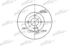���� ��������� �������� ������������� Mazda 323 1.4/1.5 98 235x22x4 [178Patronpbd3089] PBD3089 ����