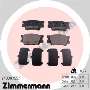 ������� �������� ! ����. 97x49x16 Toyota Rav 4 2.4/3.5i/2.4D 4WD 06 Zimmermann 243381551 243381551 ����