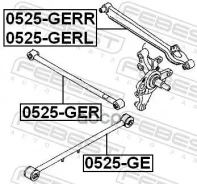 ���� ���������� | ��� ����/��� | Mazda626 GE, Kronos GE, MX-6 GE, MS-8 MB, CLEF GE, Telstar GE, MS-6 GE [178Febest0525GERR] 0525GERR ����