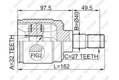 ���� ���������� /������ /TI-GUAR ��� Honda Civic Ferio EK5, Domani MB5, Odyssey RA# 1994 /32*40*27; TG-IN4404; 0311Crvatrh 1601120SX 410012 44310S10A0...