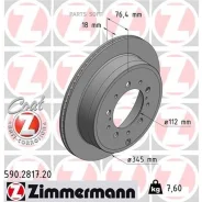 ���� ��������� ! ����. 345x18/76-5x150 Toyota Land Cruiser 200 4.7/4.5D 07, Lexus LX 5 Zimmermann 590281720 590281720 ����