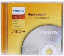 ���� CD-R Philips 700 Mb, 52�, Slim Case 1 ����� ����
