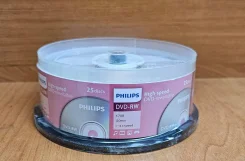 ���� DVD-RW Philips 4.7 Gb, 4x, Cake Box (25) ����