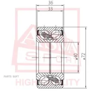 ��������� ��������� �������� (40X72X33X36) ASVA DAC40723336 DAC40723336 ����