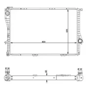 �������� ���������� ��������� BMW 5 4.4 96- NRF 55322 - 55322 ����