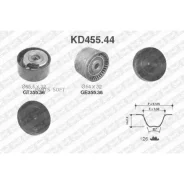 �������� ����� ��� Renault Laguna (B56/K56) - Renault Laguna II (BG0) NTN-SNR KD45544 - KD45544 ����