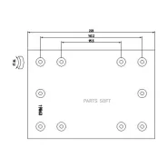 �������� ���������� �������� 311x203x18,9 mm (128 ���. : 5x15 / 93275) ������ Fruehauf Textar 1986201 - 1986201 ����