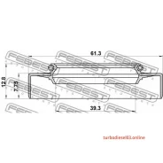 ������� ������� 39.3x61.3x7.75x12.8, ����/��� Febest 95GDW41610813R 95GDW41610813R ����