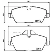 ������� ��������� (�������) BMW 1-Series 04-13 / 2-Series Active Tourer 14- Brembo P 06 034, �������� P06034 ����